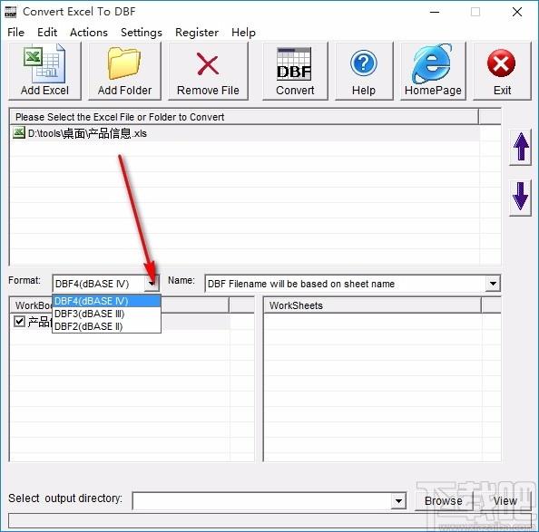 Convert Excel to DBF下载,Excel转DBF工具,Excel转DBF