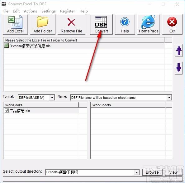 Convert Excel to DBF下载,Excel转DBF工具,Excel转DBF