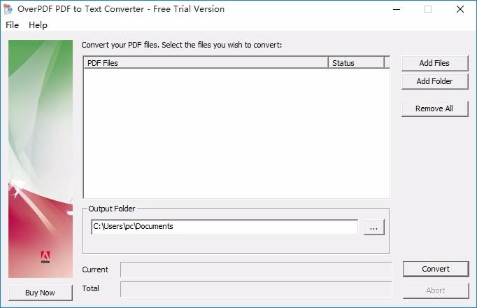 OverPDF PDF to Text Converter,PDF转TXT,PDF转换